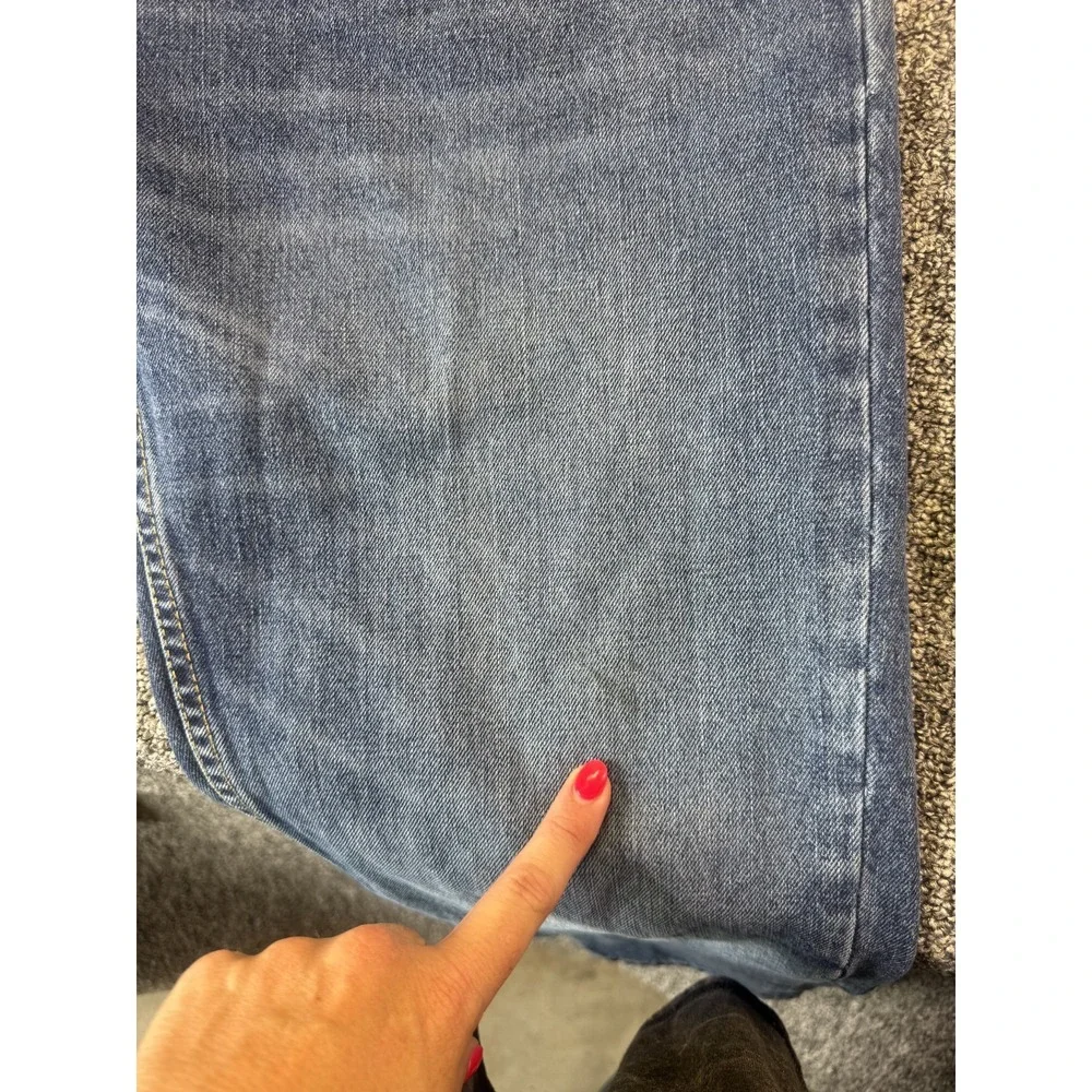 Levi's 559 Jeans Mens 36x32 Blue Denim Whiskered Medium Wash Straight Streetwear